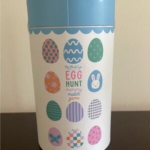 Egg Hunt Memory Match Game - Blue and Multicolor